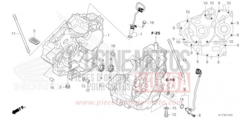 CARTER MOTEUR CRF300LAM de 2021